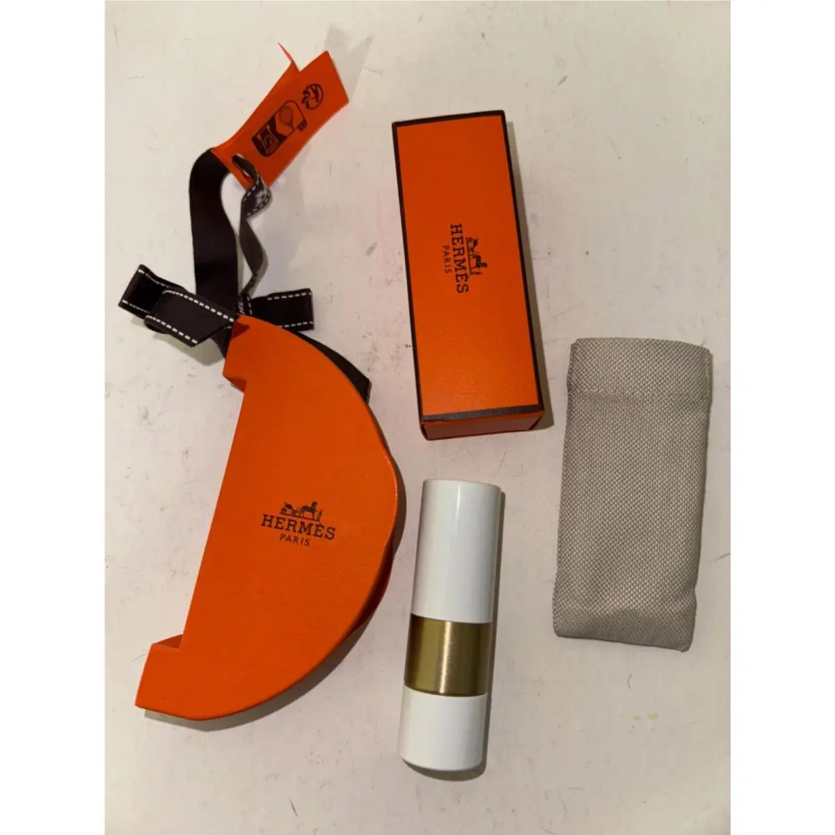 Hermes Rouge Set L`orange En Fetes S2 24 X 3 Lip Balm Chapstick Ornament Holiday