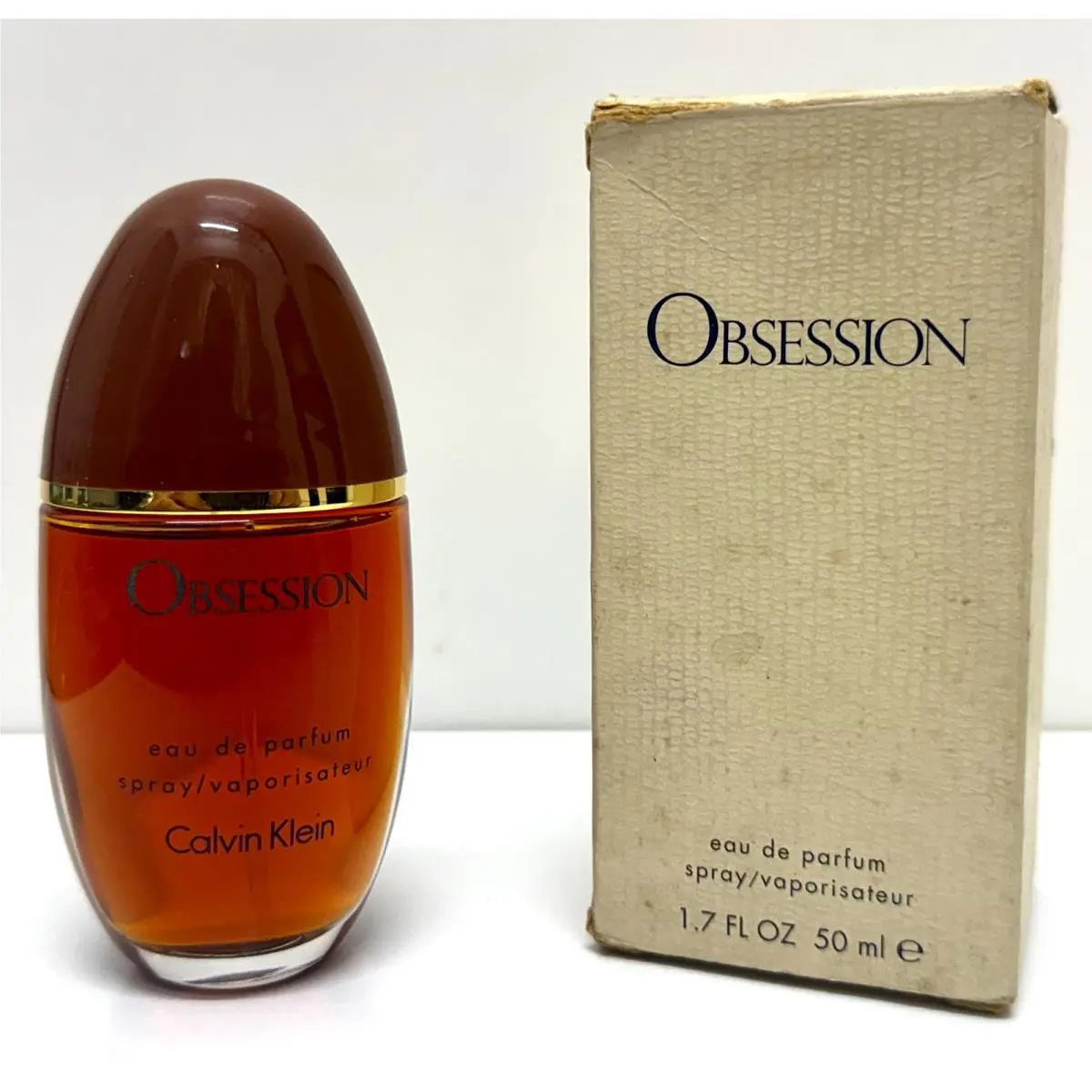 Obsession BY Calvin Klein For Women Eau DE Parfum 1.7 OZ / 50 ML Spray Vintage