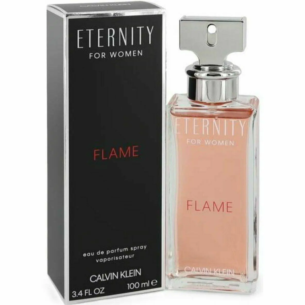 Eternity Flame by Calvin Klein 3.3 / 3.4 oz Eau de Parfum For Women Spray