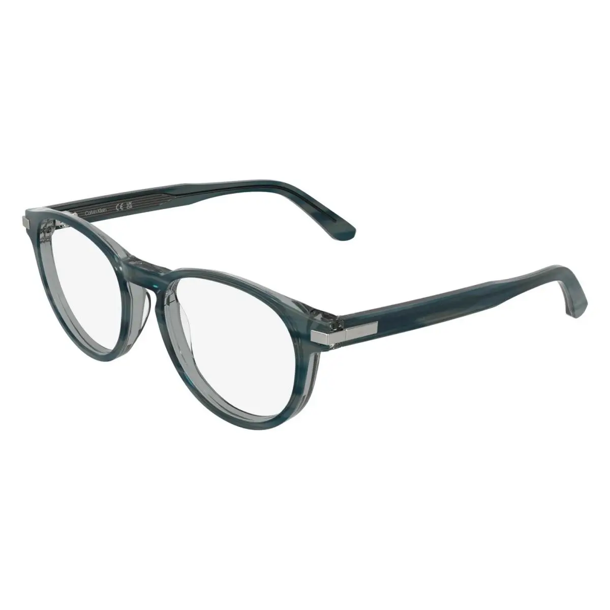 CK26513 417 Teal Horn Eyeglasses Frames 52mm by Calvin Klein