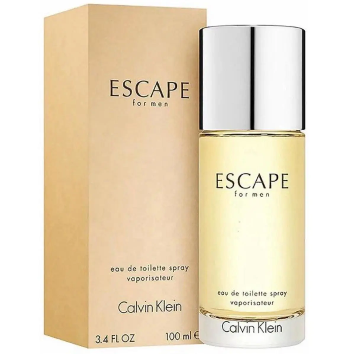 Calvin Klein Escape Eau De Toilette Fresh Aquatic Fruity Woody For Men 100 ML