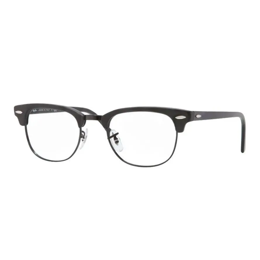 Ray-ban Clubmaster Optical Frames - Matte Black, lens__map: Transparent