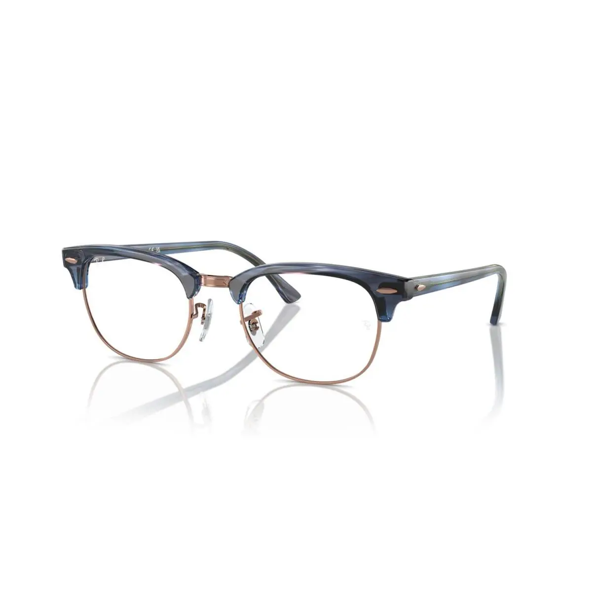 Ray-ban RX5154 8374 Eyeglasses 53mm Striped Blue / Clear Demo Lens