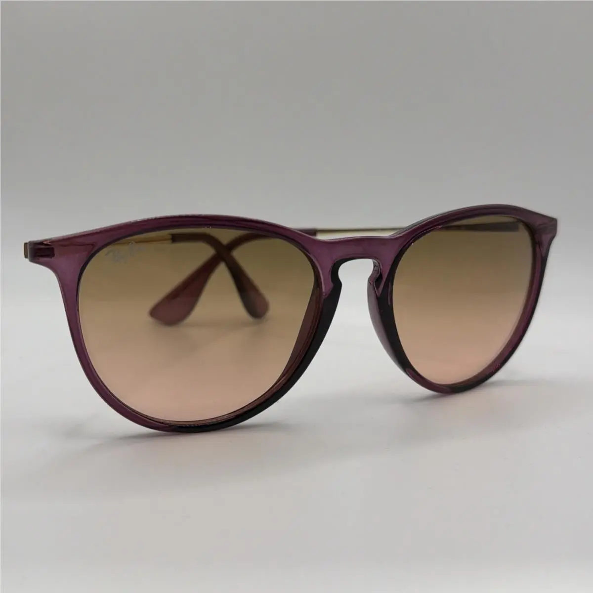 Ray-ban Erika Sunglasses RB4171 6591/14 Crystal Violet Gold Brown Gradient 112
