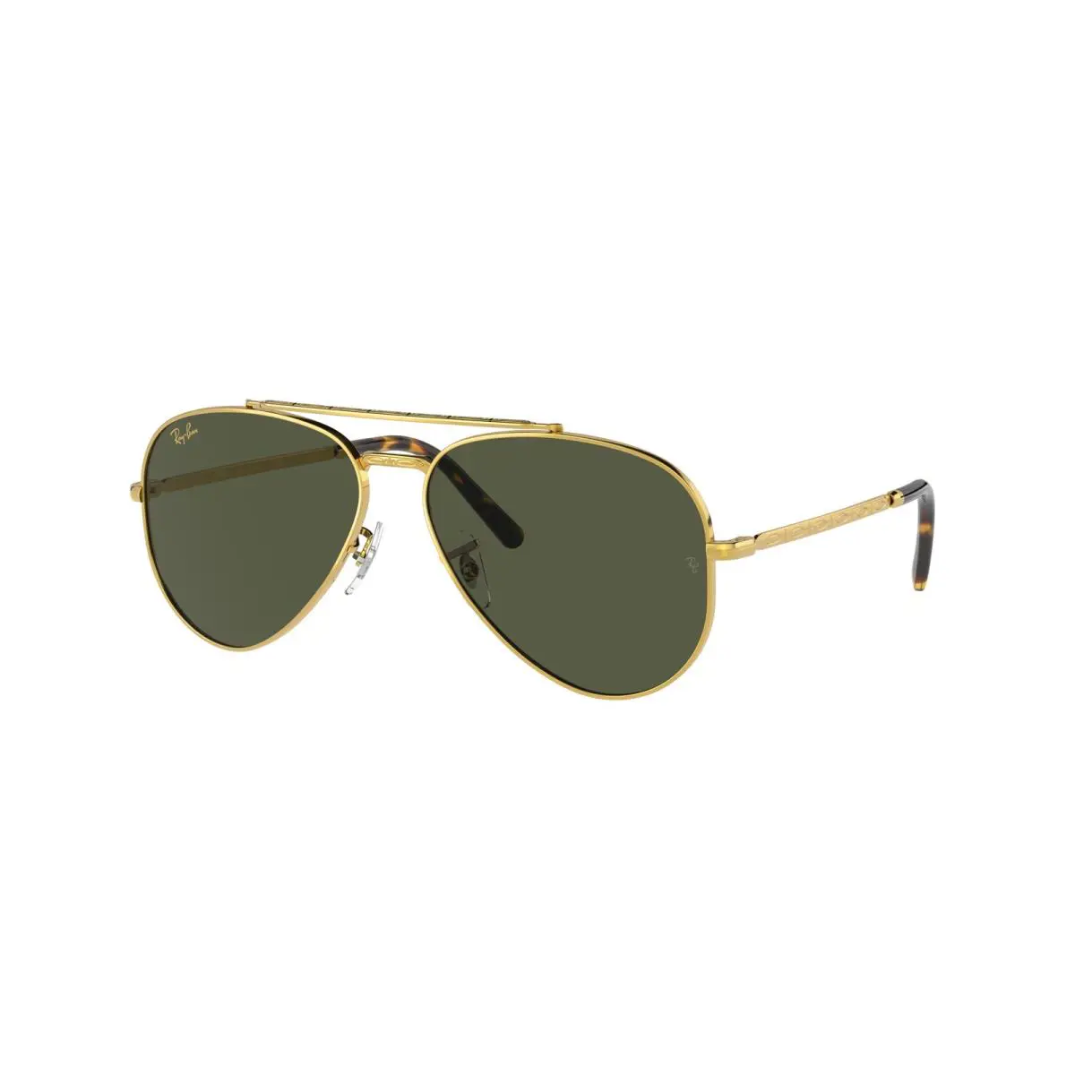 Ray-ban RB 3625 Aviator Legend Gold Green 919631 Sunglasses