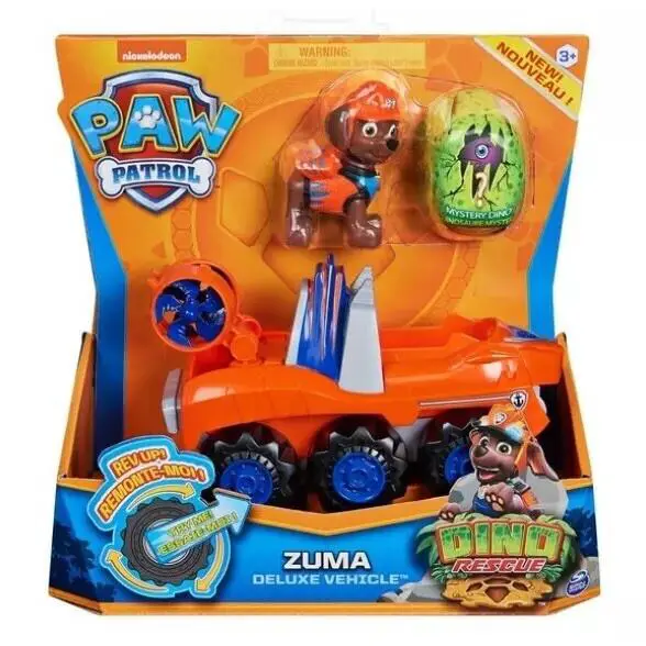 Paw Patrol Dino Rescue Zuma Deluxe Rev Up Vehicle with Mystery Figure Toy