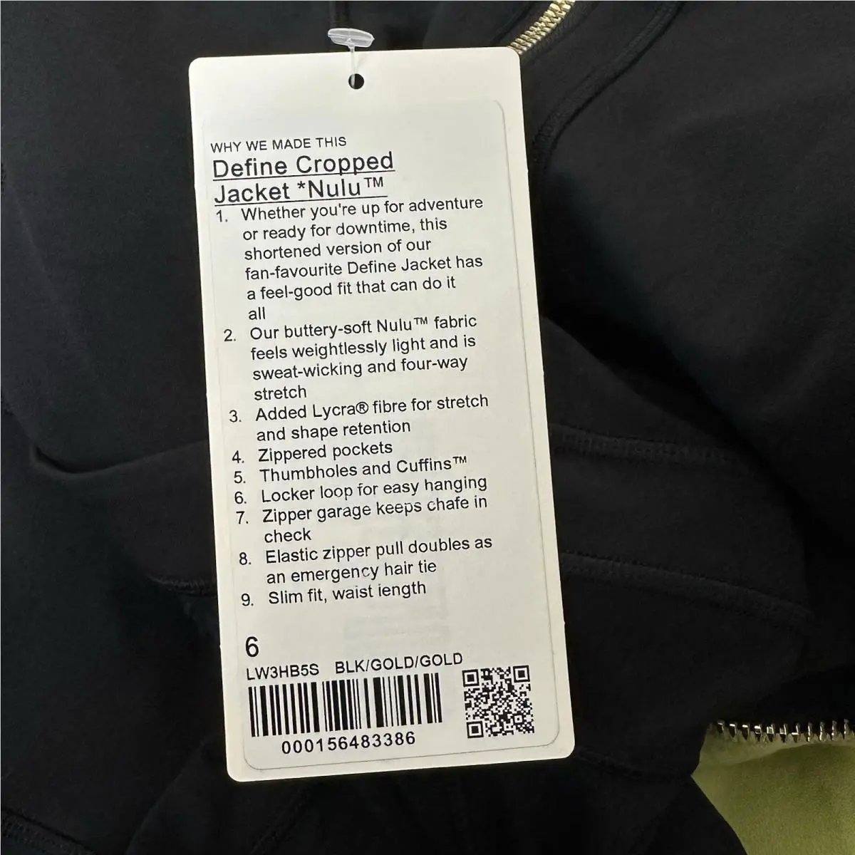 Lululemon clothing - lululemon define cropped nulu jacket - Black 8