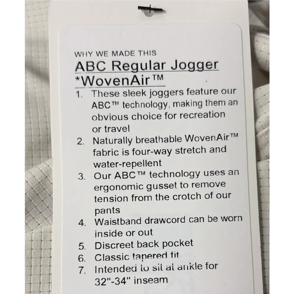 Lululemon clothing - Abc - Abc - Light Ivory 4