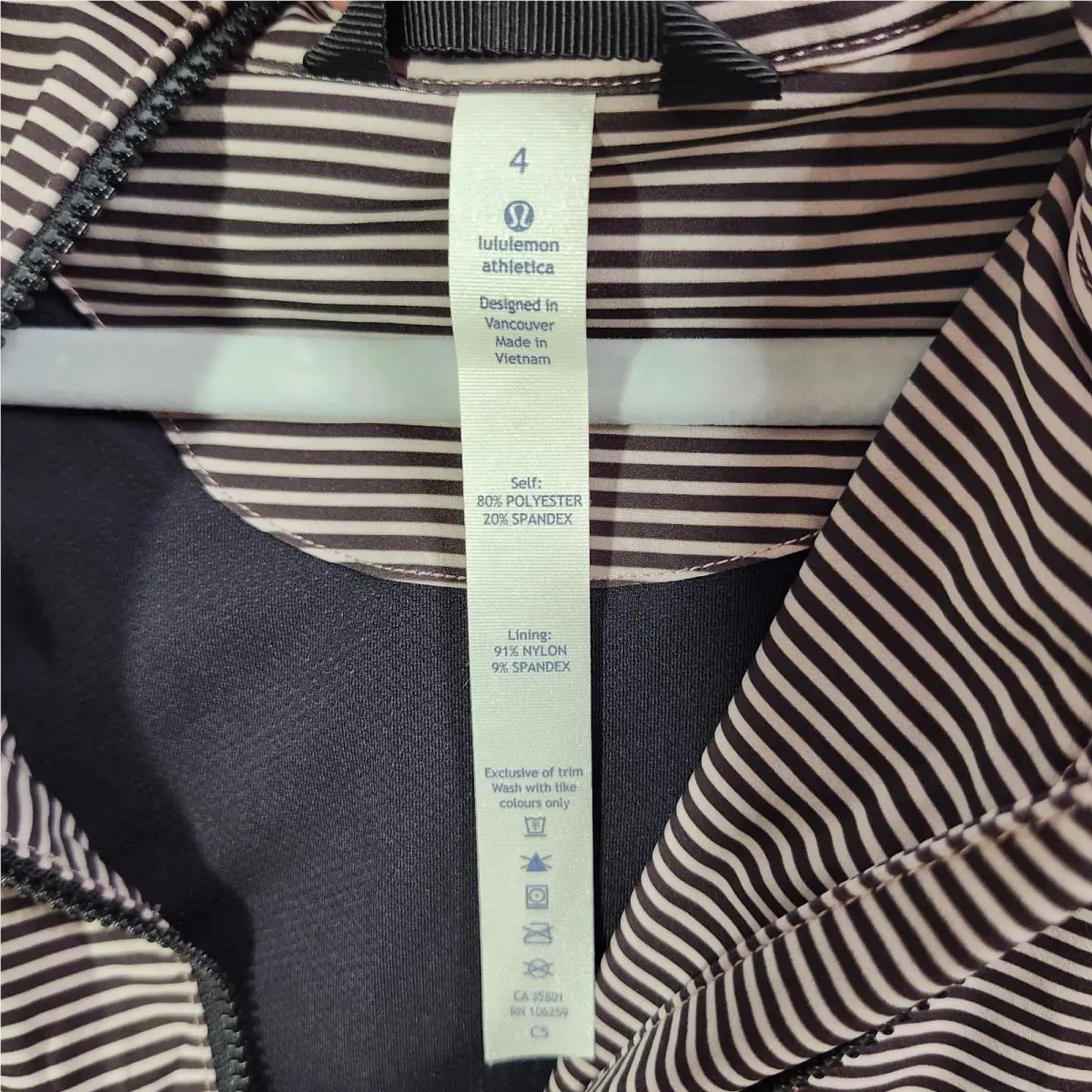 Lululemon clothing - mini pop stripe printed mink berry black 3