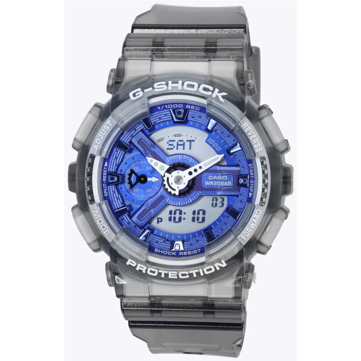 G-shock Analog Digital Blue Dial Quartz GMA-S110TB-8A 200M Women`s Watch by Casio