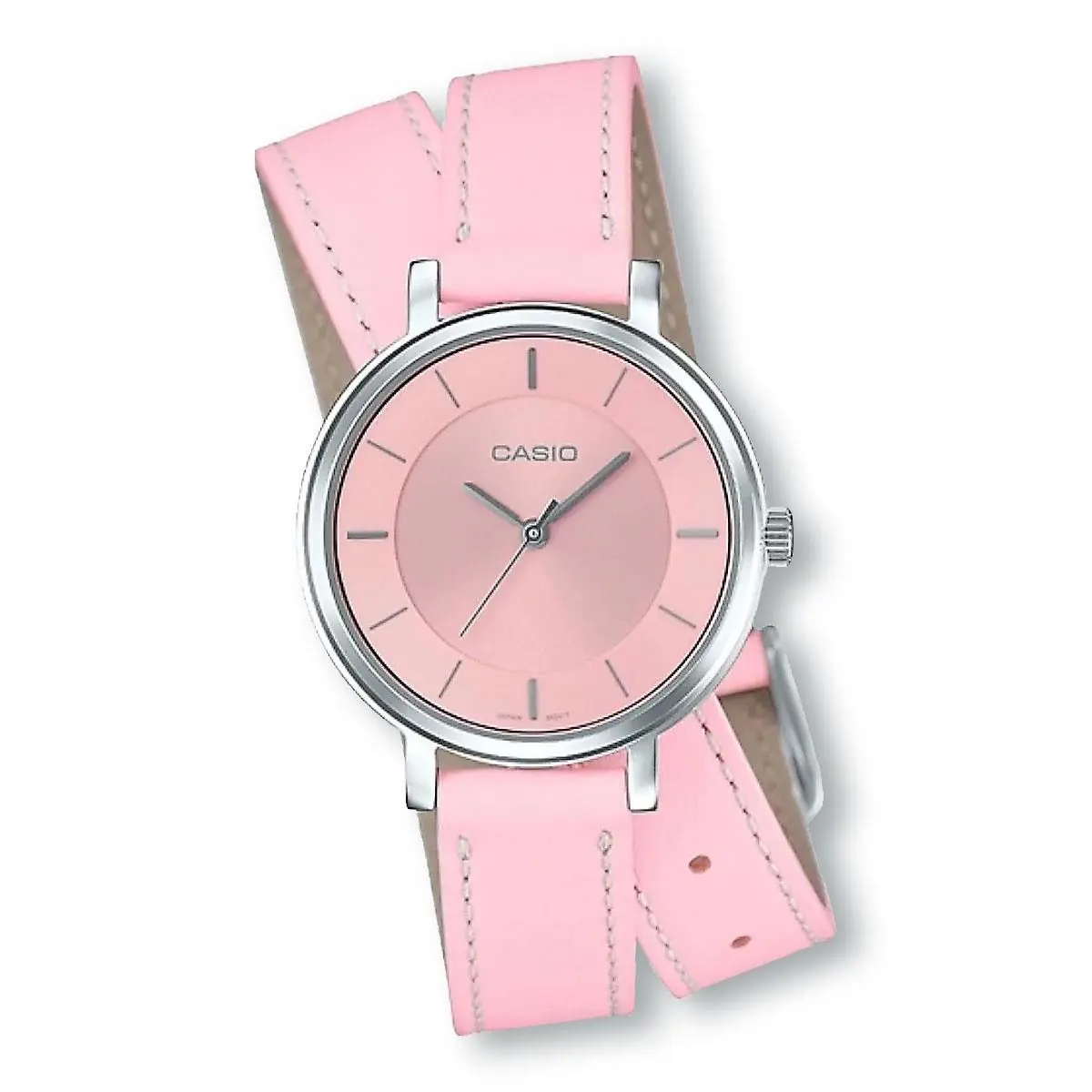 Casio Enticer LTPE143DBL-4A2 Analog Quartz Double Loop Watch Pink