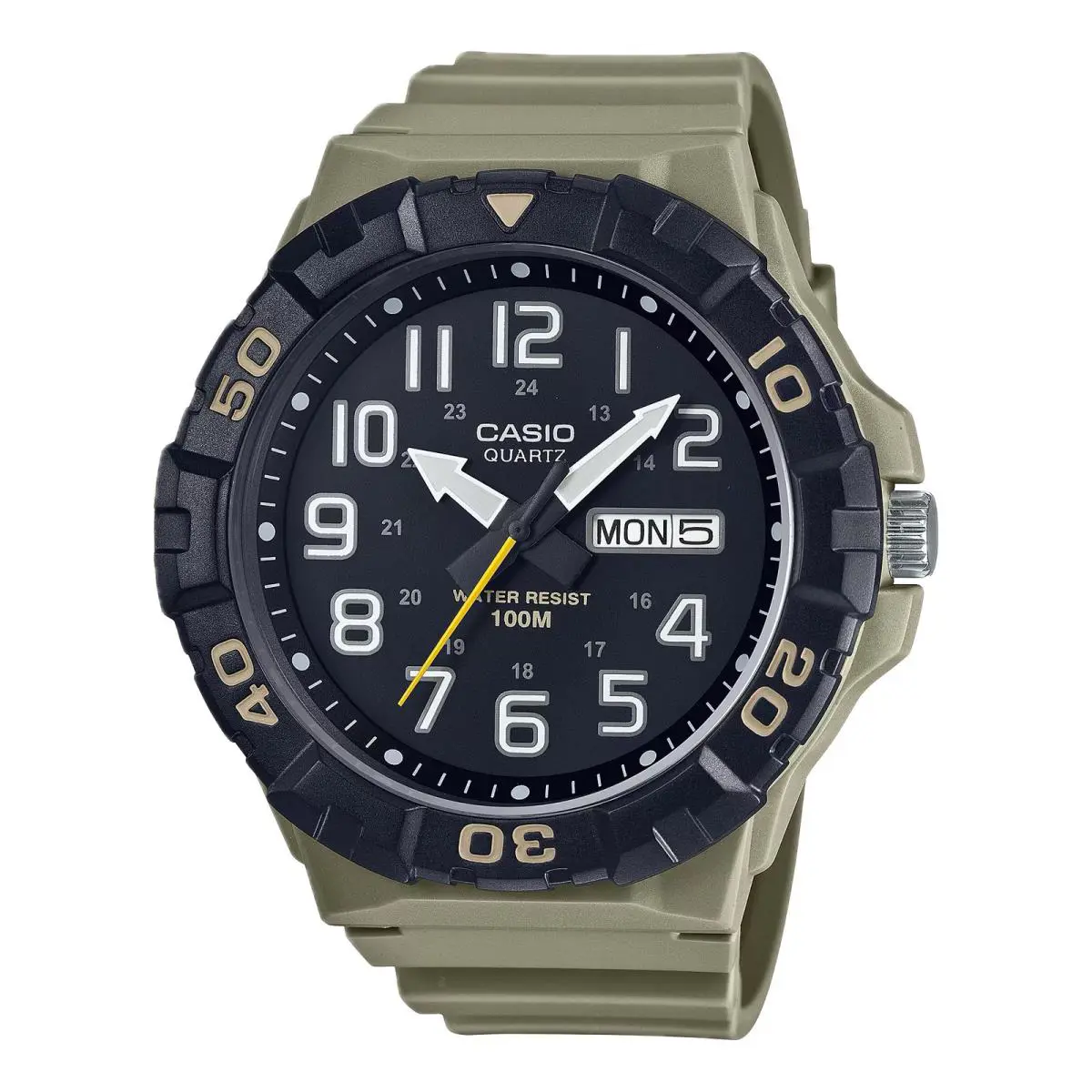 Casio Men`s Oversized Sport Watch with Brown Dial - MRW-210H-5AVCF