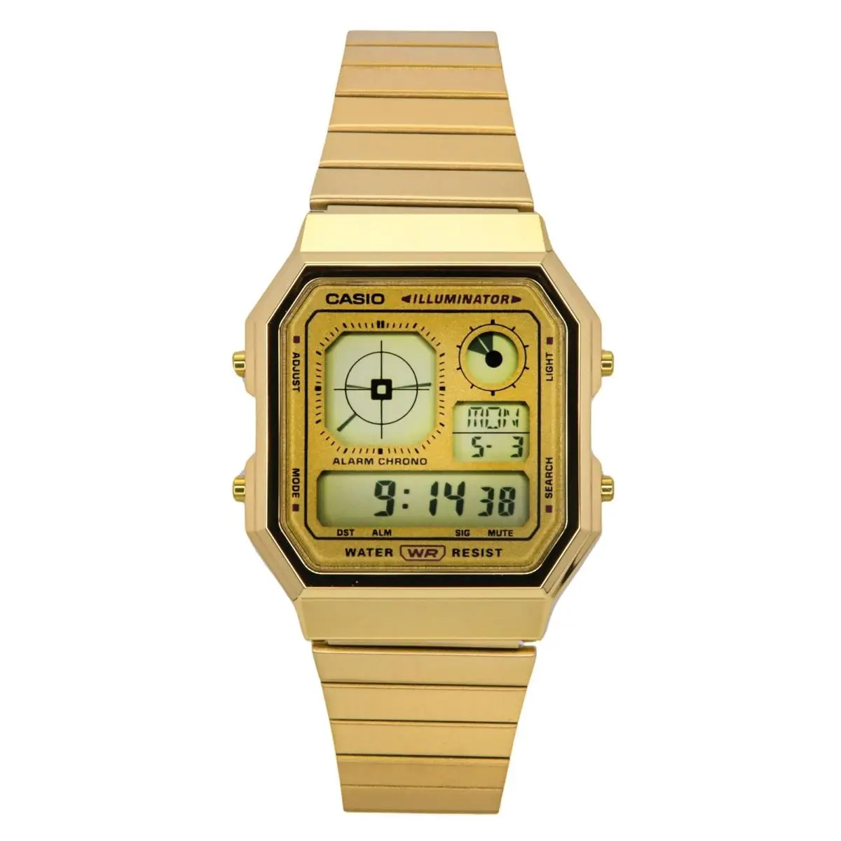 Vintage Digital Stainless Steel Quartz A130WEG-9A Unisex Watch by Casio