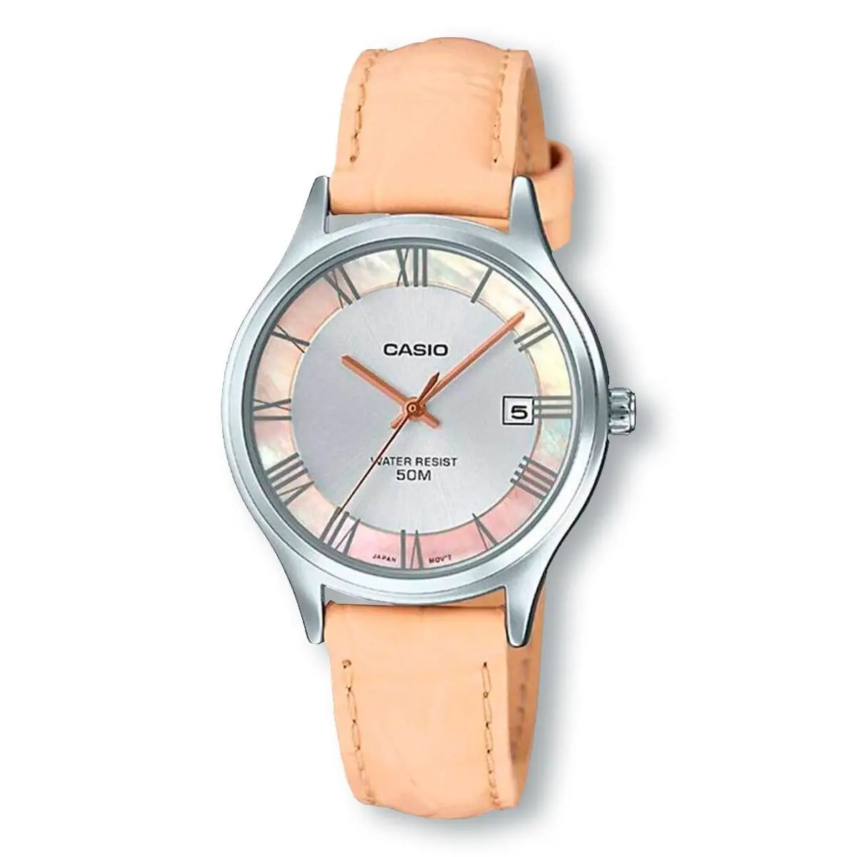 Casio LTPE142L-7A2 Stylish Analog Brown Leather Band Watch