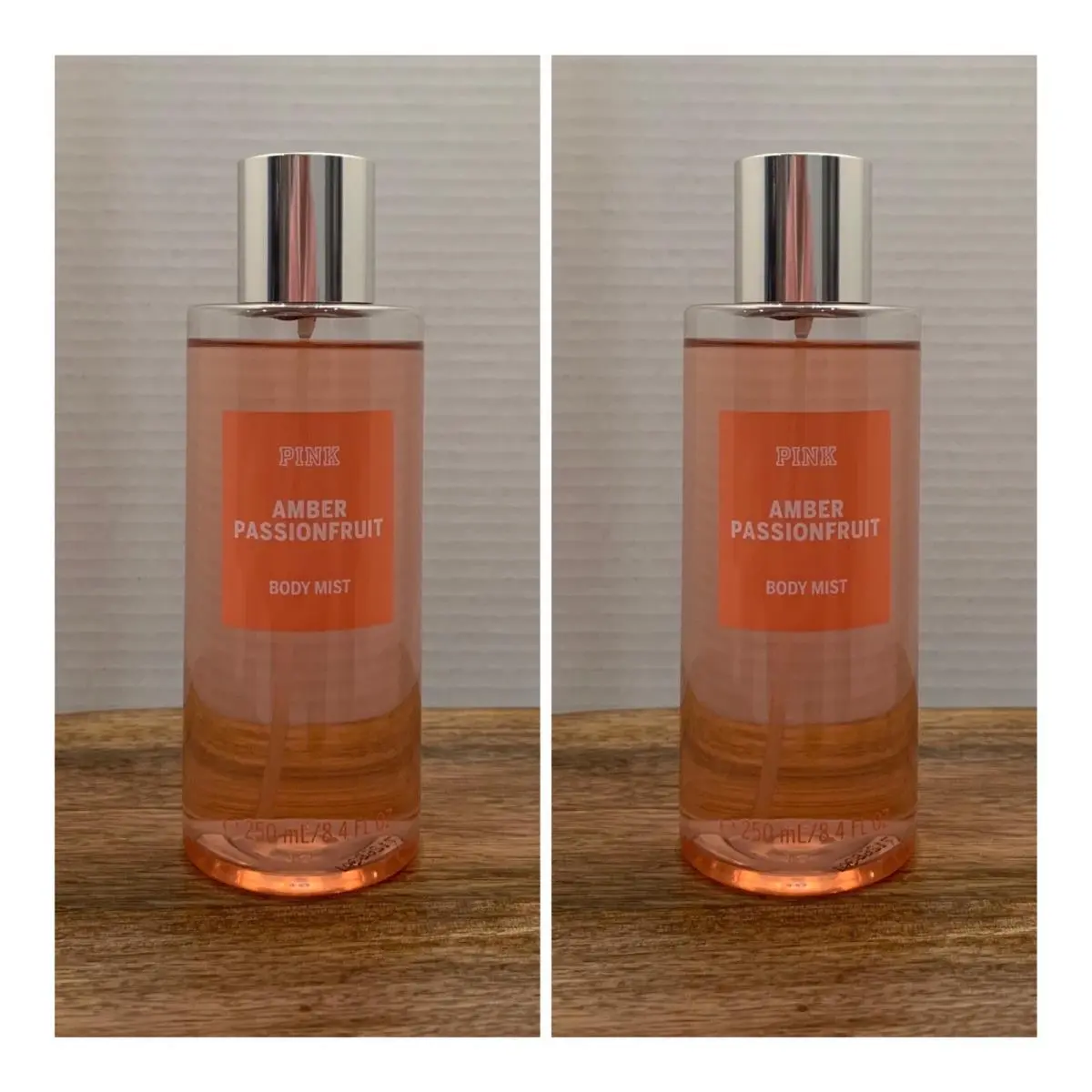 Victoria`s Secret Pink Beachwood Sea Salt Body Mist 8.4 Fl.oz. Lot of 2