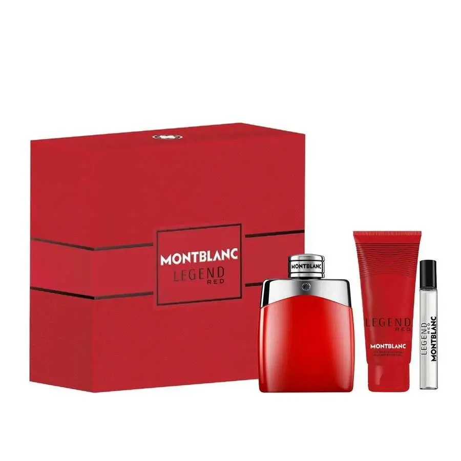Montblanc Men`s Legend Red 3pcs Edp Gift Set Fragrances 3386460132237
