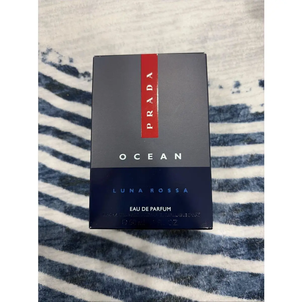Prada Ocean Luna Rossa Eau De Parfum 1.7 Oz Refillable 90% Full