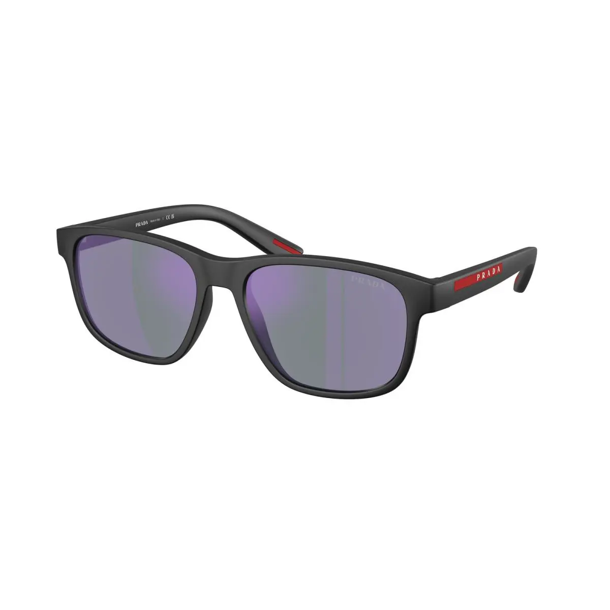 Prada Linea Rossa PS 6YS Matte Black Dark Blue Mirror v 1BO10J Sunglasses