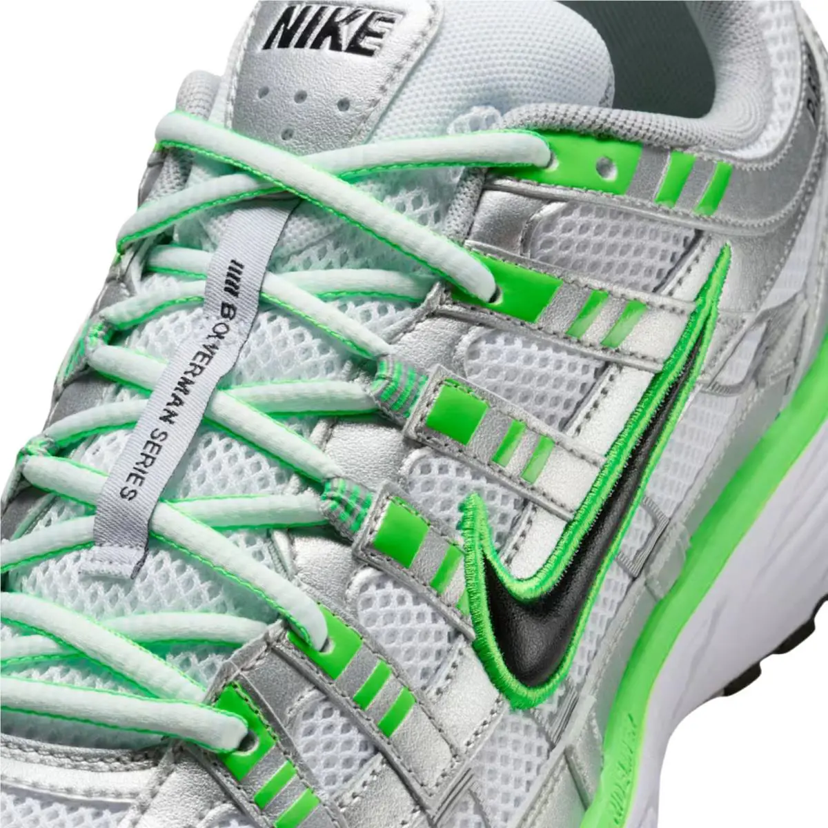 Nike shoes - Nike P-6000 - IB2985-001 - Metallic Silver/White/Green Strike/Black 5