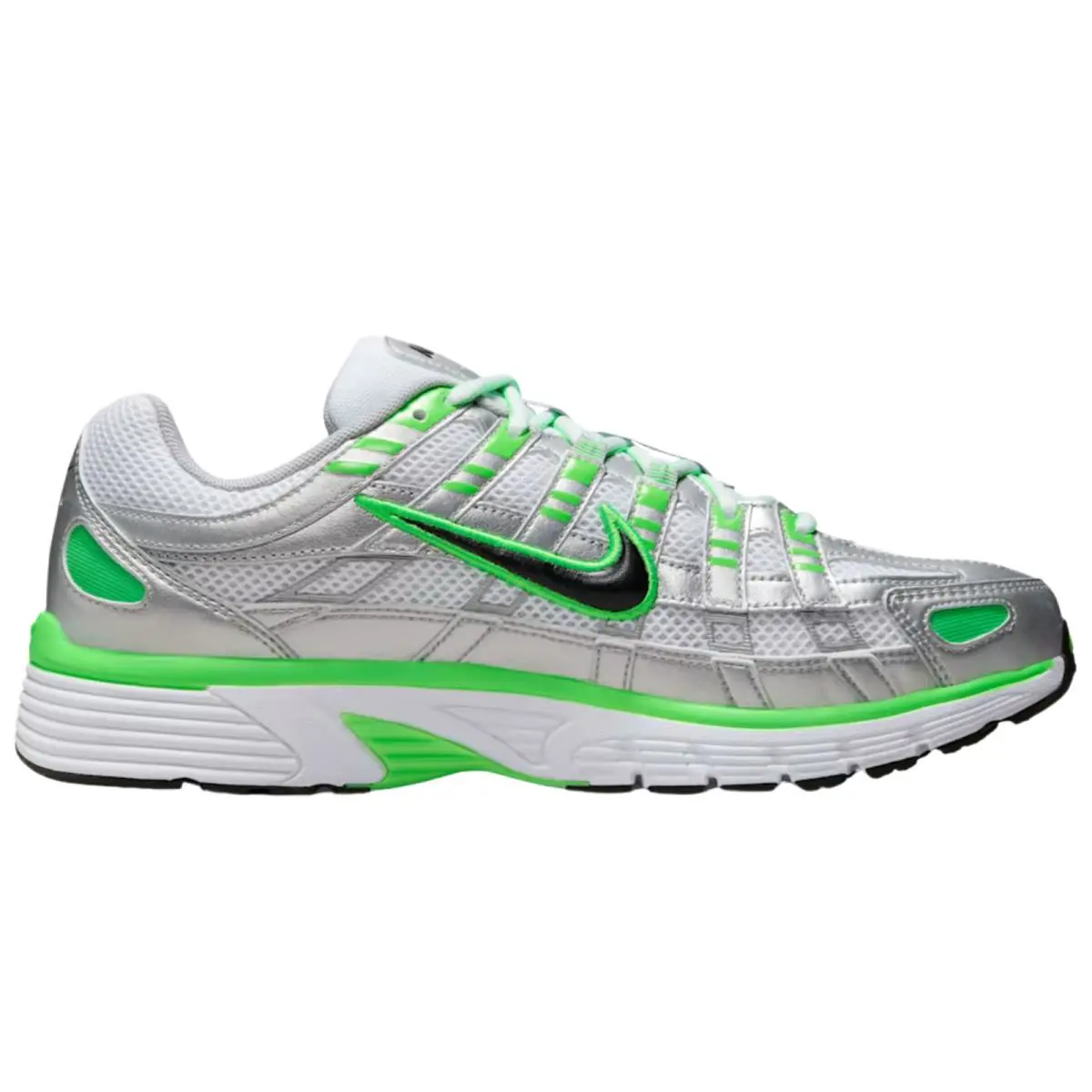 Nike shoes - Nike P-6000 - IB2985-001 - Metallic Silver/White/Green Strike/Black 9
