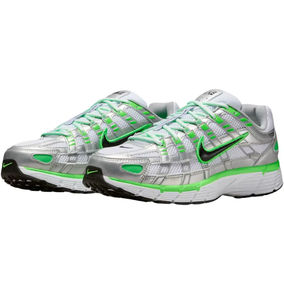 Nike shoes - Nike P-6000 - IB2985-001 - Metallic Silver/White/Green Strike/Black 10