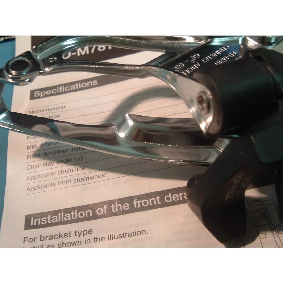 Shimano  - XTR - XTR - M781 - Silver / Black (UPC: 689228292123) 3