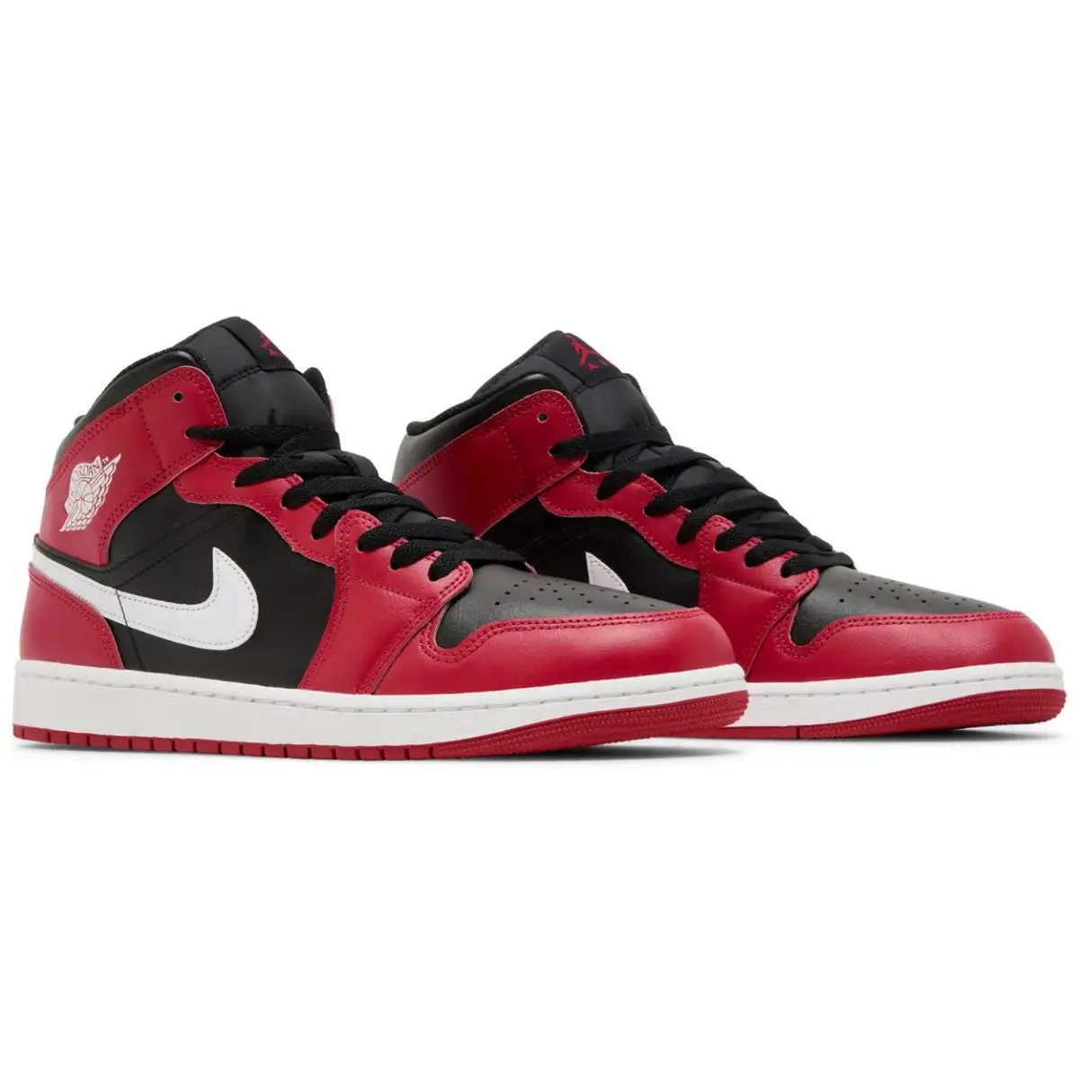 Air Jordan 1 Retro Mid Gym Red Bred Sneakers Top Basketball Trainers Men Size