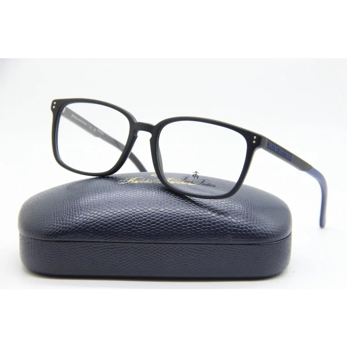 B.b. 2044 6000 Matte Black Eyeglasses Case 56-18 by Brooks Brothers