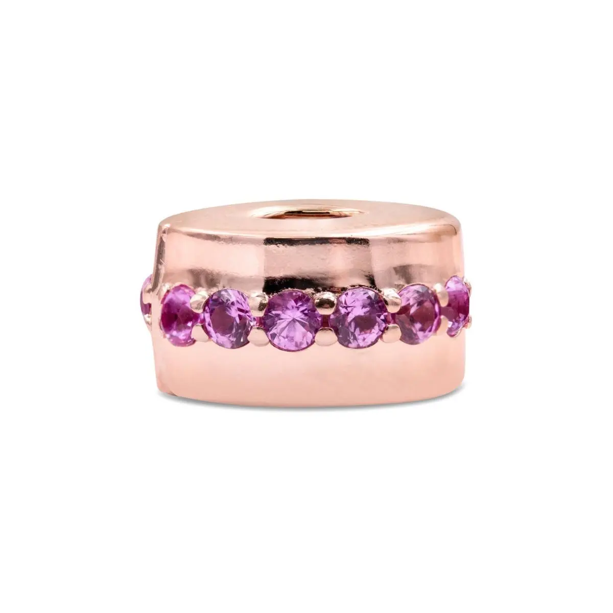 Pandora - Pink Sparkling Row Clip Charm - 781972C01