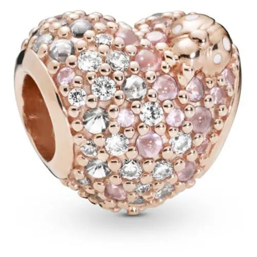 Pandora Gleaming Ladybird Heart Charm 787894NPOMX