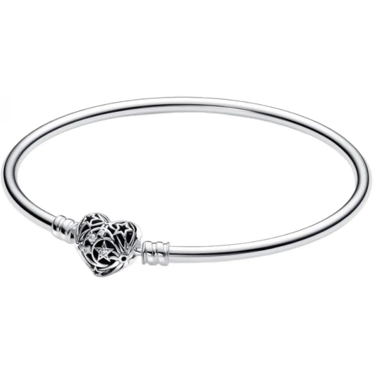Pandora Moments Celestial Heart Clasp Bangle 593400C01-19