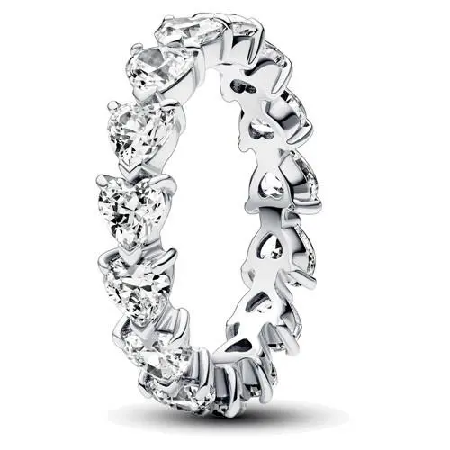 Row of Hearts Eternity Ring 193103C01-56 by Pandora