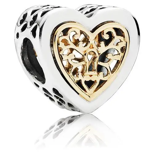 Pandora Locked Hearts Charm Sterling Silver 791740