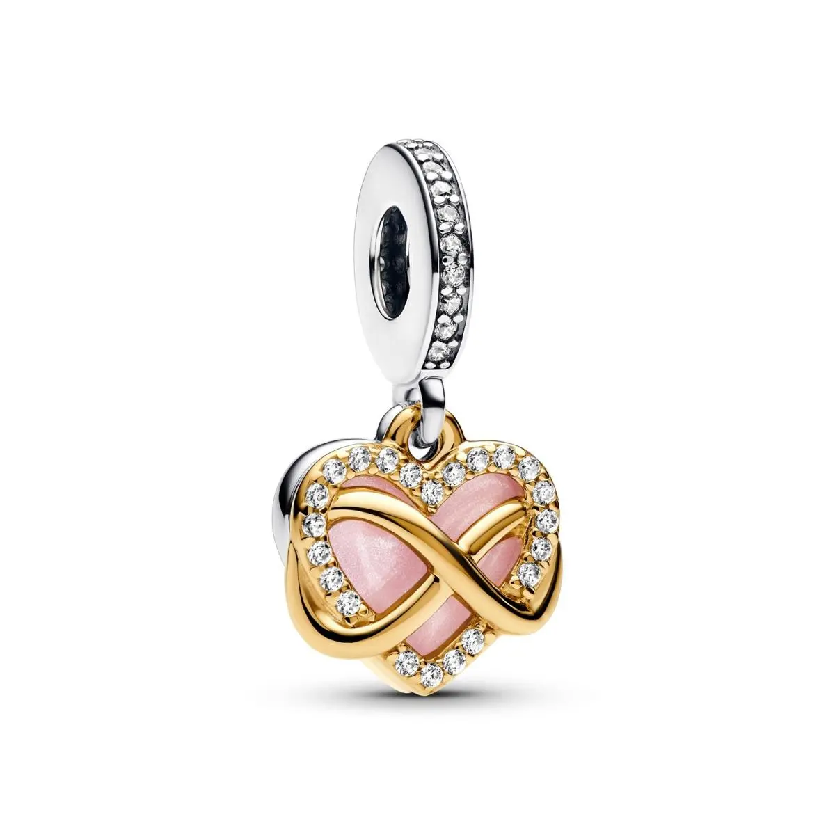 Moments Sparkling Infinity Heart Dangle Charm 768878C01 by Pandora