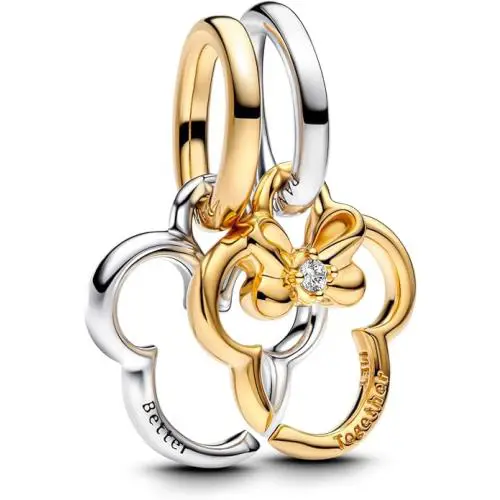 Pandora Disney Mickey Mouse Minnie Mouse Splittable Dangle 763650C01