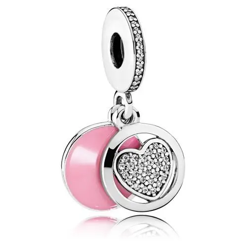 Heart Dangle Charm - Pink Enamel 792149EN24 by Pandora