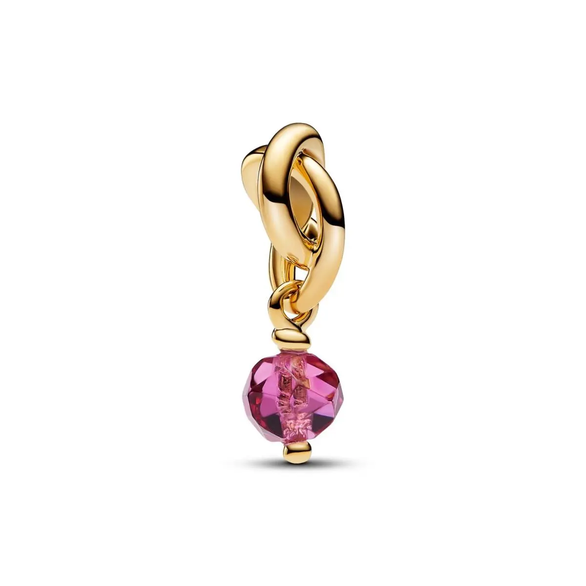 Pandora Moments Faceted Pink Eternity Circle Dangle Charm 763462C10