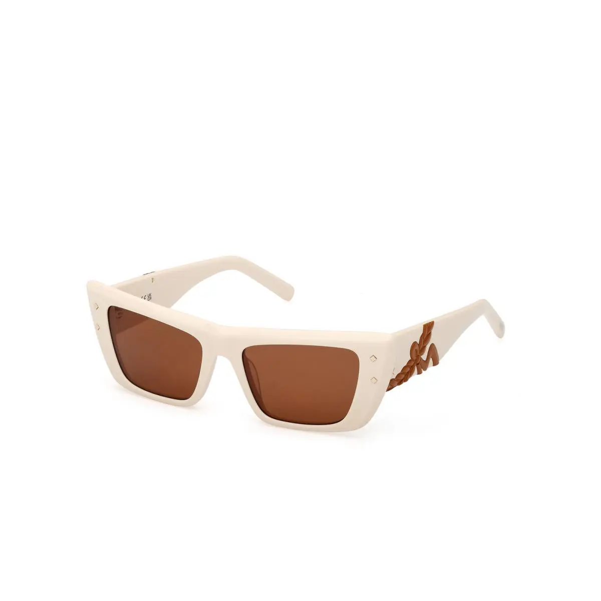 Mcm Worldwide MW 0021 Shiny Ivory / 25J Size 52 Sunglasses