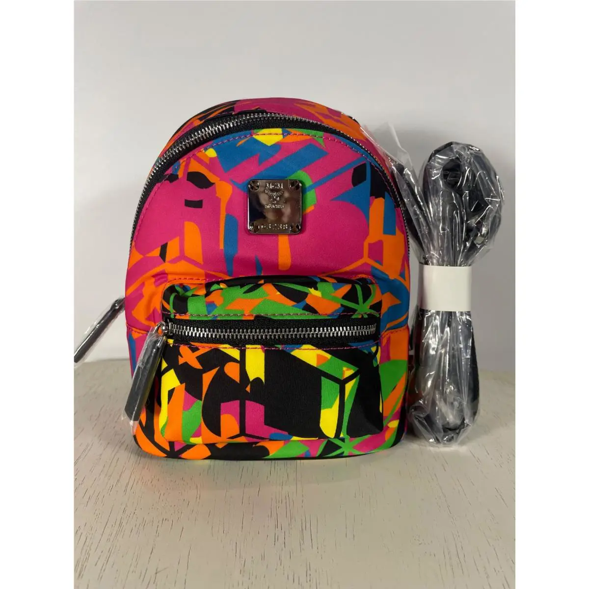 Mcm Stark Crossbody Mini Backpack Bag Multi Color