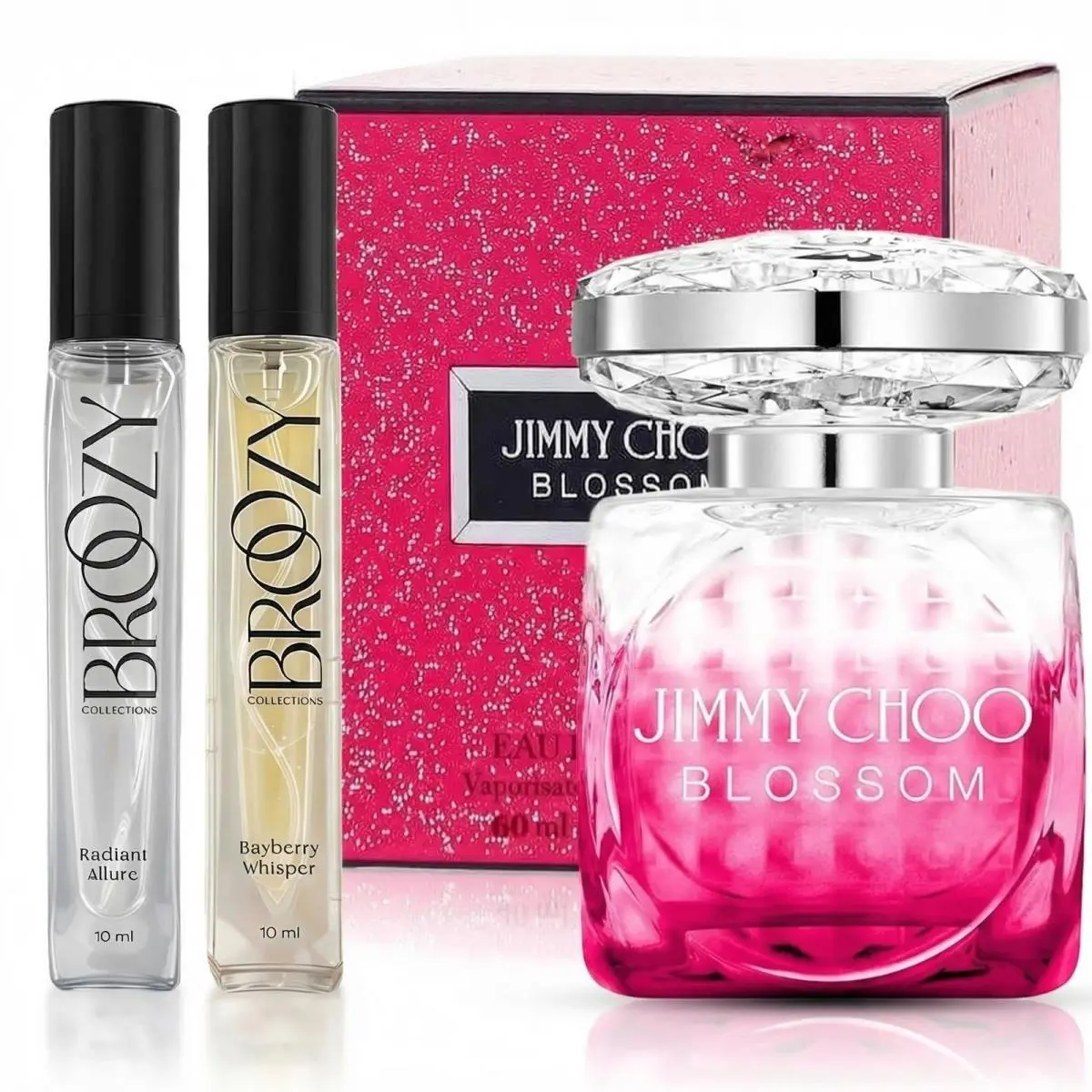 Women`s Perfume Set: Jimmy Choo Blossom 60ml + 2 Travel Perfume