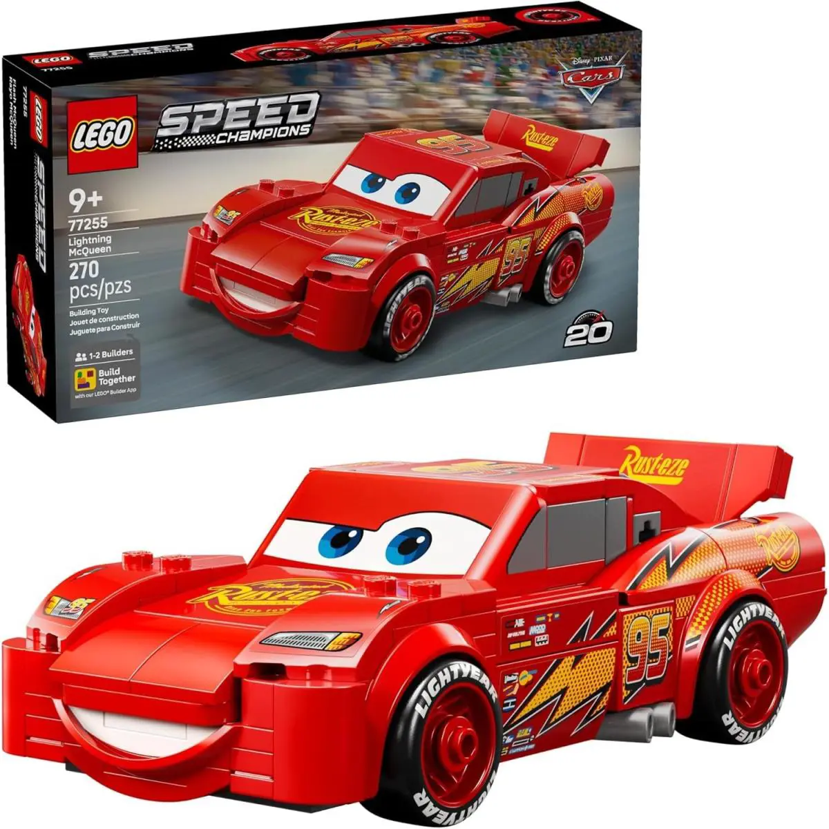Lego Speed Champions 77255 Disney Cars Lightning Mcqueen 9+
