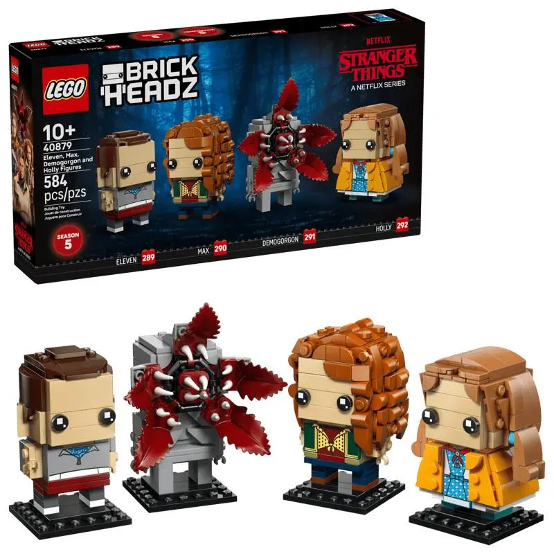 Lego Brickheadz Stranger Things: Eleven Max Demogorgon and Holly Figures