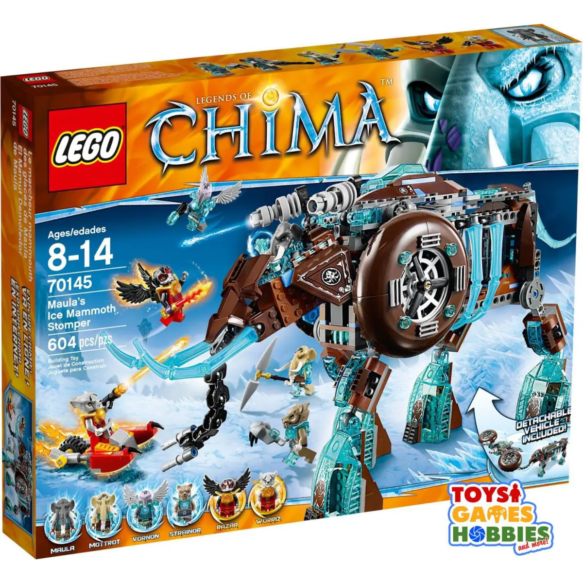 Lego Chima 70145 Maula`s Ice Mountain Stomper - Box From 2014