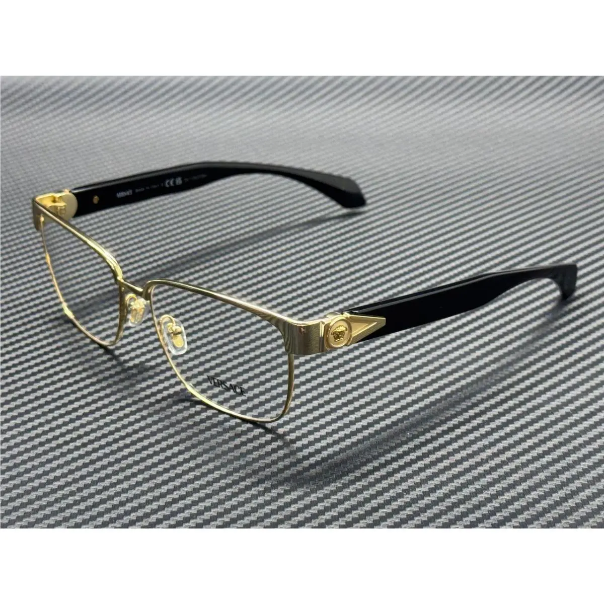 Versace VE1306 1002 Black Gold Men`s 57 mm Eyeglasses