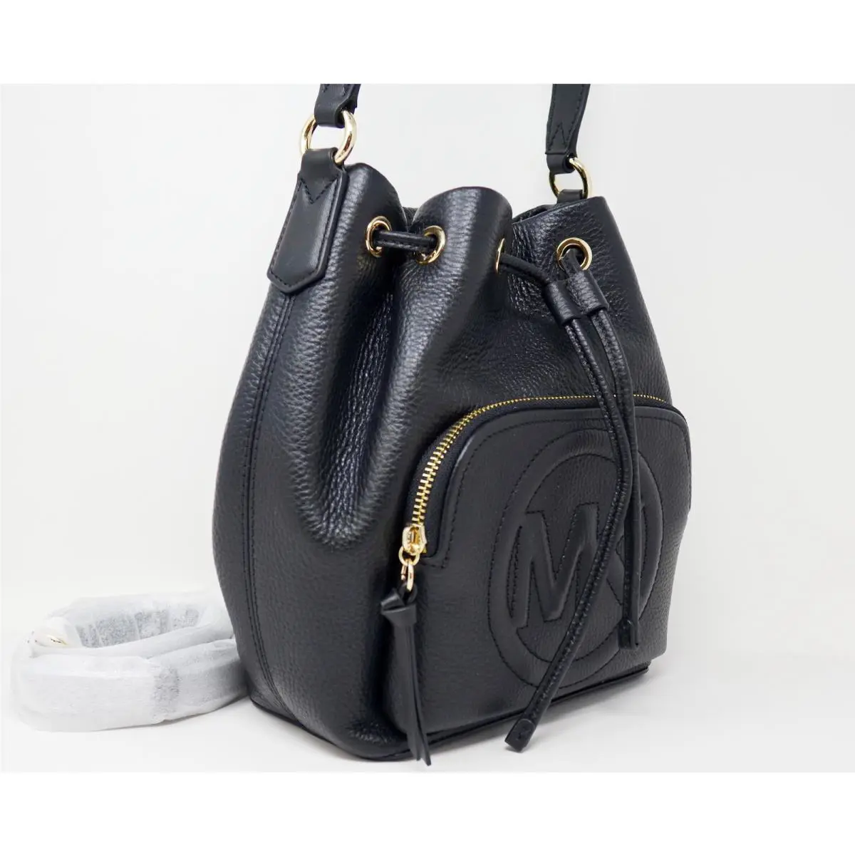 Michael Kors Brynn Pebble Leather Bucket Shoulder Crossbody Bag Handbag