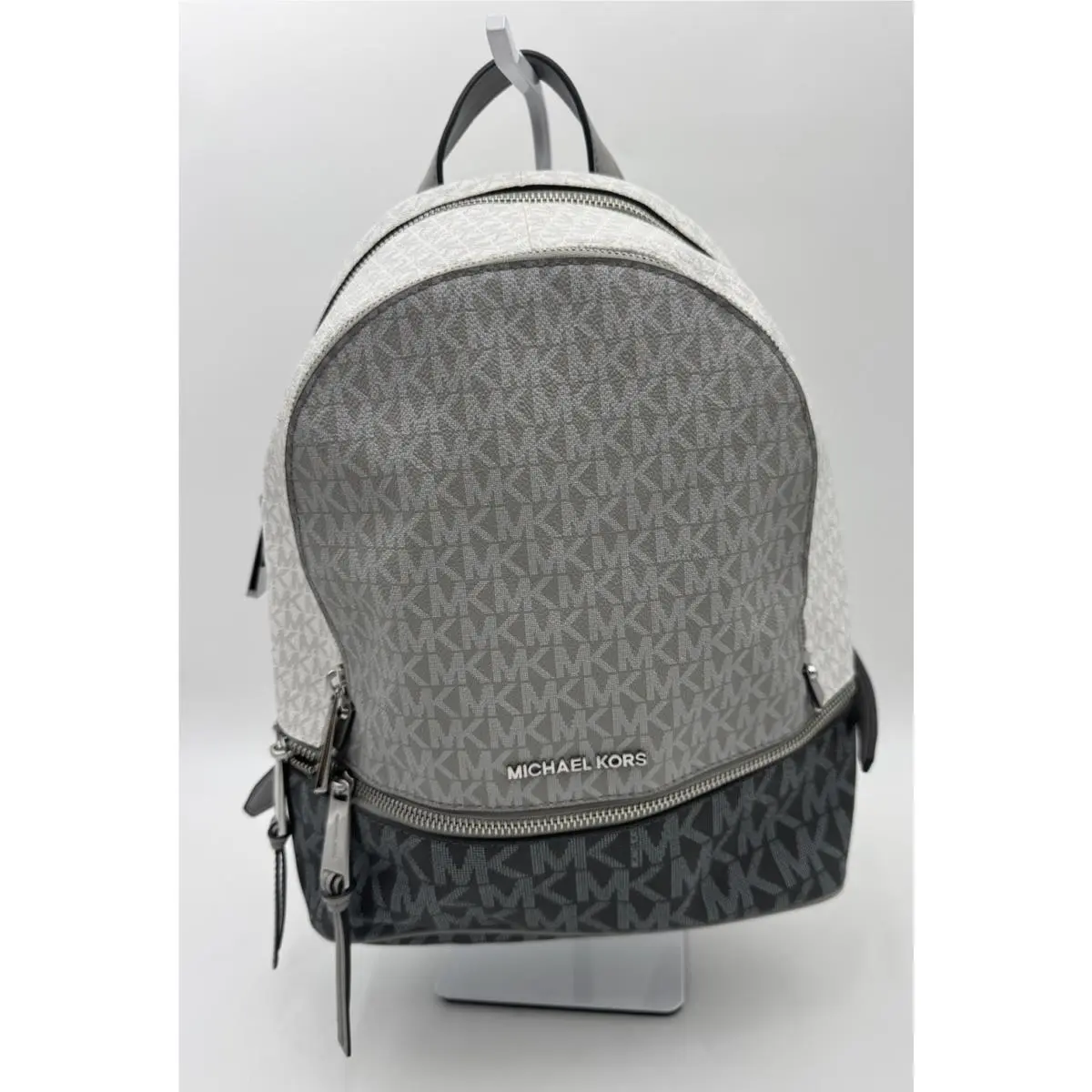 Michael Kors Rhea Medium Slate Colorblock Signature Logo Backpack