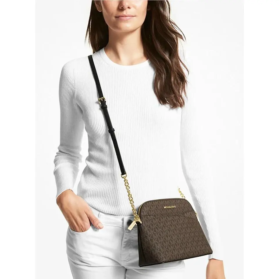 Michael Kors Jet Set Travel Dome Xcross Crossbody Bag Brown