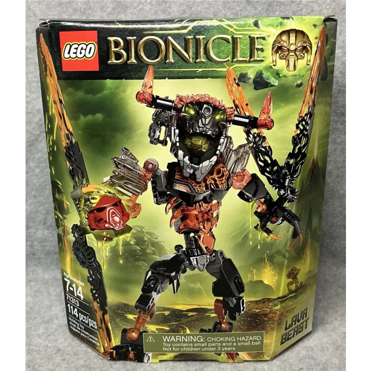 Lego Bionicle: Lava Beast 71313 114 Pieces Retired Rare