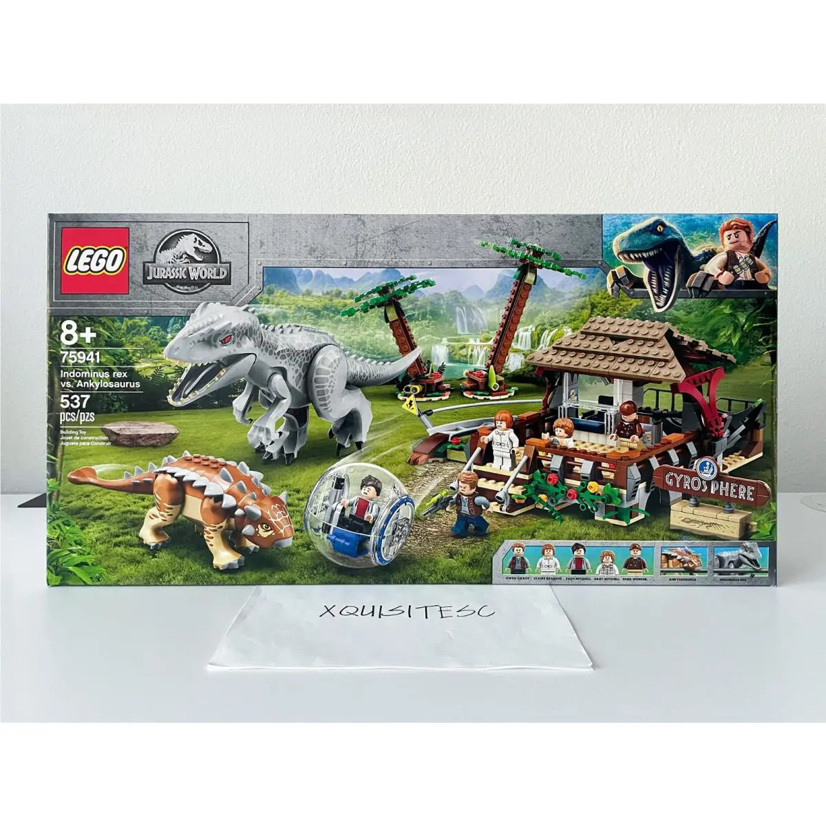 Lego Indominus Rex Vs. Ankylosaurus 75941 Jurassic World 537 Pcs Retired