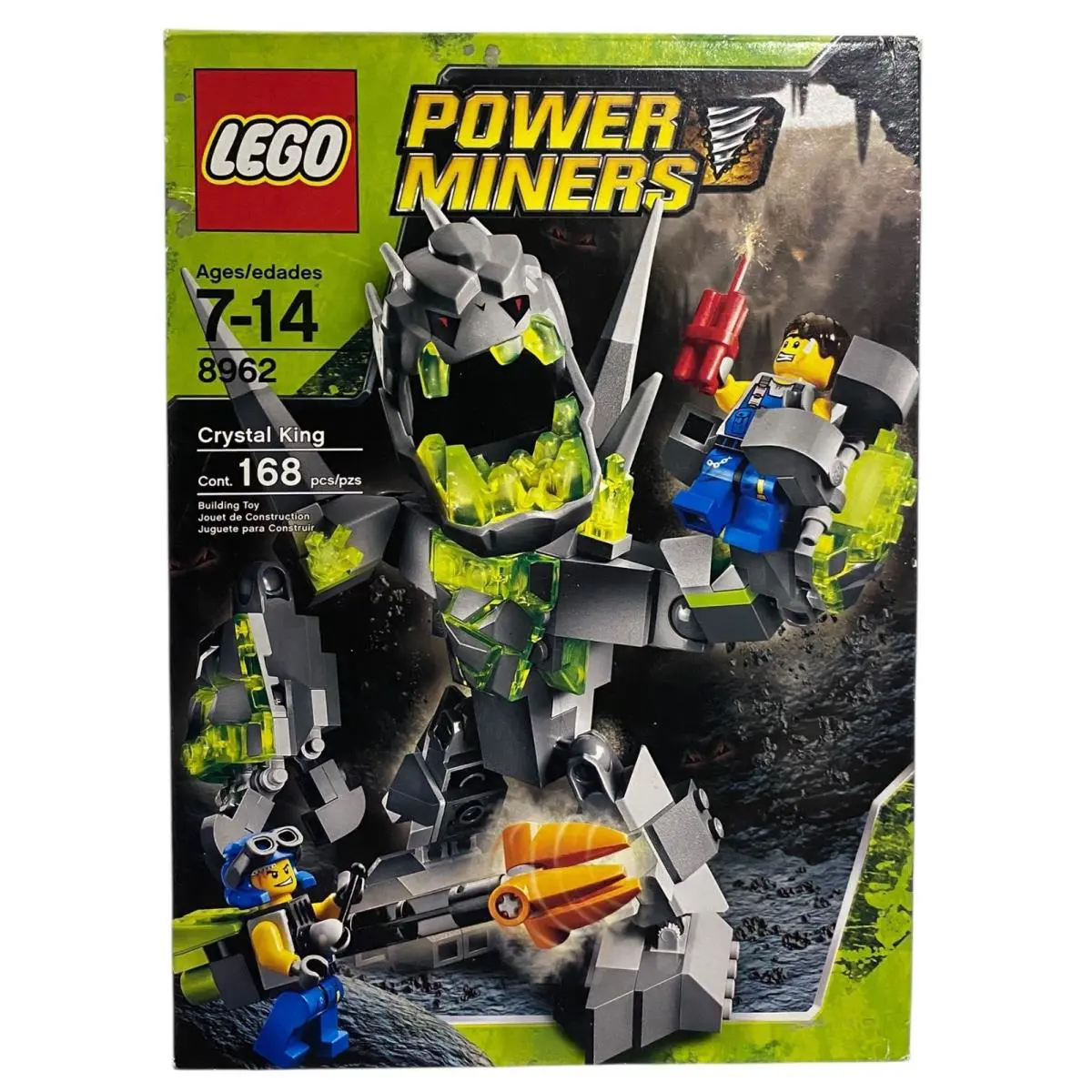 Lego 8962 Power Miners Crystal King 2009 Set 168 Pieces